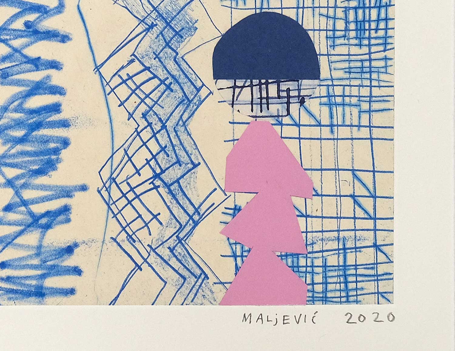 Maja Maljević, detail of "Wiggly Squiggly", 2020