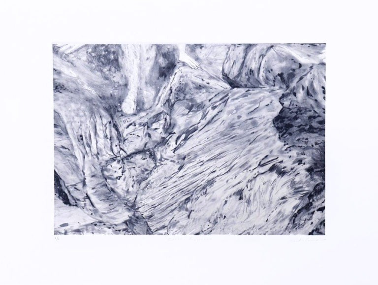 'Earth Fragment' (2020) Spit-bite aquatint etching, drypoint and chine collé, edition of 6, 31. 7 x 41.5 cm, R 3 900 (VAT incl., unframed)